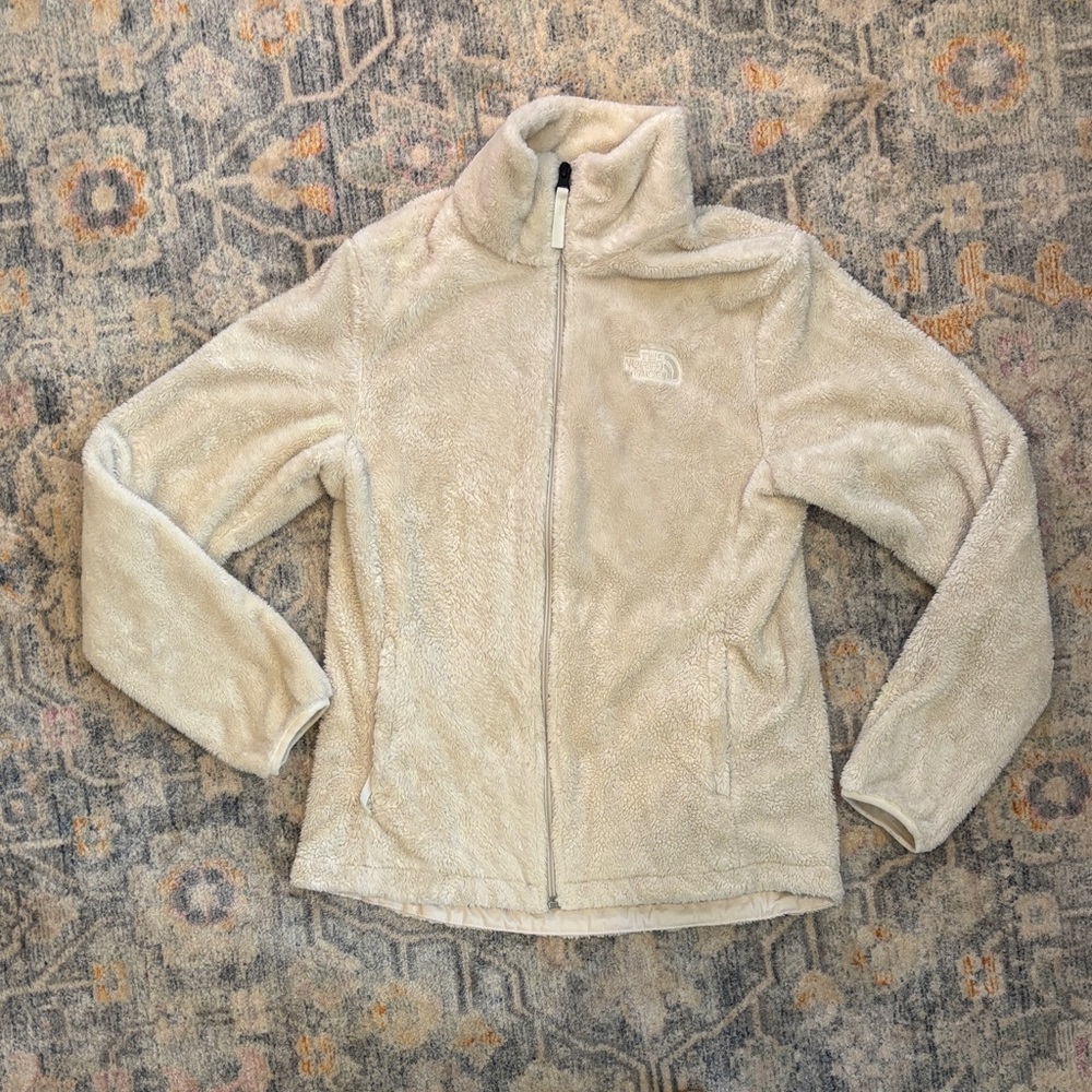 The North Face Women's Cream Teddy Fleece Full-Zip Jacket